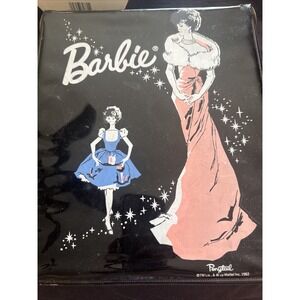 Vintage 1962 Black‎ Vinyl Ponytail Barbie Case By Mattel